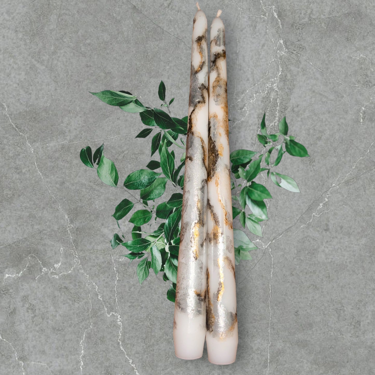 SilverMarble Tapered Set